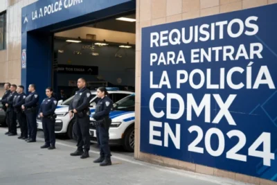Requisitos para entrar a la policía CDMX en 2025